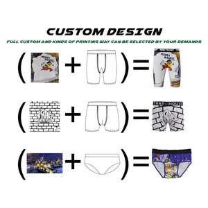 Hot Sale <strong>Custom</strong> Logo Desgin Men <strong>Boxers</strong> Underwear Full Print Breathable Comfortable Mens Briefs Underpants <strong>Boxers</strong> - Product Image 2