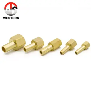 China Factory Female Male Hose Connector Material Brass Garden Hose Barb Fitting Brass Nozzle Fitting