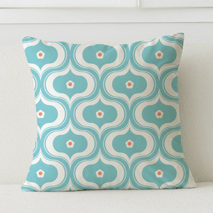 Federe Geometriche all'Ingrosso per Casa e Hotel, 100% Poliestere, Design Moderno Anni '70, Nostalgico, Ripetitivo, Simmetrico, Matematico - Product Image 1