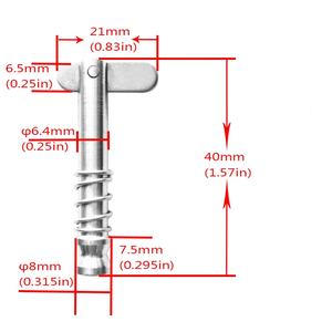 ISURE MARINE déconnexion rapide en acier inoxydable broches avec ressort pont diapositives raccords OEM usine de haute qualité <span class=keywords><strong>pas</strong></span> <span class=keywords><strong>cher</strong></span> prix - Product Image 2