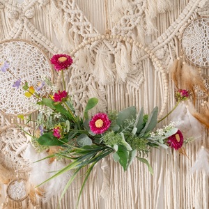 CallaFloral Bouquet de fleurs artificielles à suspendre, en tissu tissé plastique, pour mariage et décoration intérieure CF01296 - Product Image 1