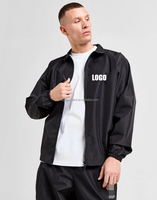 Ensemble de veste surdimensionnée personnalisée de haute qualité Survêtement deux pièces à fermeture éclair pour hommes Costume de sport coupe-vent