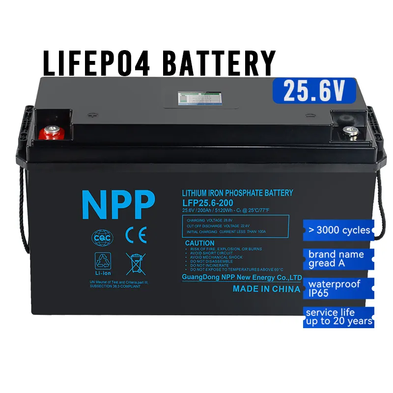 Lifepo4 Batería Rv Carrito de golf Sistema de almacenamiento de energía para el hogar 12V 24V Baterías Solar Lifepo4 Paquete de celdas de batería de litio