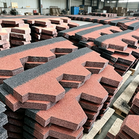 Moderne Design-Steinbeschichtete Metalldachziegel Wasserdichte Asphaltschindeln Stahldachplatten für Hausbaumaterialien