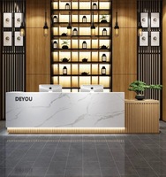 Bureau d'accueil blanc unique Bureau Boutique Comptoir de réception Salon personnalisé Réceptionniste Réception
