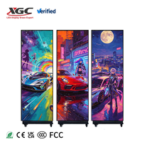 Écran LED portable d'intérieur P1.2 P1.5 P1.8 P2.5, armoire 640x1920mm, afficheur numérique mobile, lecteur d'affiches LED