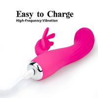 Chelsea Damen IPX7 Wasserdichter Rabbit-Vibrator mit 10-Gang-Heizvibration, Klitorisstimulation & Eingebauter Batterie