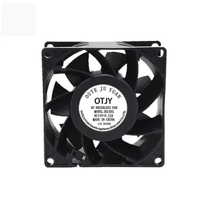80mm x 38mm High Static Pressure Fan 12V 5500RPM 4 Pin Dual Ball PWM 8038 High CFM for Server Computer Case Cooling