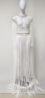 Vêtements de plage d'été de haute qualité Hollow Out Cover Ups Maxi Tassel Dresses pour les femmes