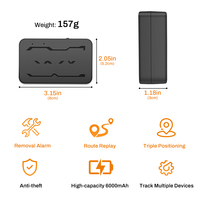 Mini Rastreador GPS Magnético 4G para Vehículos, Dispositivo de Rastreo GPS LTE para Vehículos y Activos, Rastreador GPS Inalámbrico Portátil Oculto
