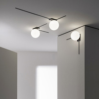 Lámparas de Pared Modernas con Bolas de Cristal, Decoración para el Hogar, Dormitorio, Lámparas de Noche, Escaleras, Iluminación LED Artística de Pared