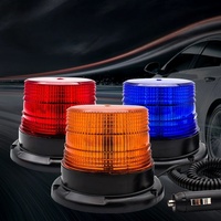 Luz Estroboscópica Magnética Roja, Azul y Ámbar para Ambulancia, Camión de Construcción, Autobús Escolar