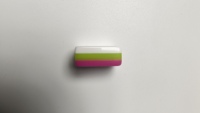 Jeu de Mahjong Américain de Luxe en Acrylique Triple Couche Couleur Bonbon, 160 Tuiles, Portable, Pliable, Écologique, Motif Pastèque Cœur Pop Art