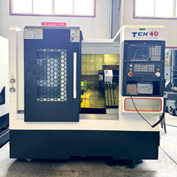 Tour CNC à lit incliné de haute précision TCK40, tour à métaux CNC à vendre
