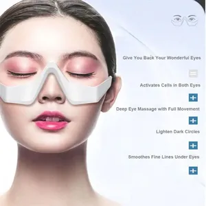 3d Ems Micro-courant Masseur oculaire Thérapie par la lumière rouge Masseur oculaire Led Ems Masque de massage des yeux