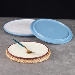 <b>Melamine</b> pasta <b>plate</b>, restaurant <b>plate</b>, barbecue dish <b>plate</b>, stir-fry and cold dish <b>plate</b>, hot pot round platter, Western steak - Product Image 4