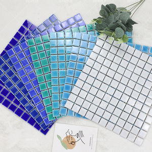 פסיפס קרמיקה פסיפס באורך 25*25 מ "מ קרח סדק פסיפס עם בריכת שחייה - Product Image 4