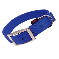 Collar de Nailon para Perro, Clásico, Ecológico, de Doble Capa, Color Sólido, con Liberación Rápida, para Pasear Perros en Todas las Estaciones
