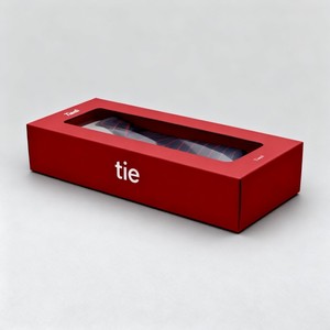 Design personnalisé de boîte d'emballage pour ensemble de cravates de luxe, cadeau pour hommes, boîte en papier avec nœud papillon, boîte d'emballage pour cravates avec fenêtre en PET - Product Image 4