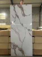 ODM Décoration Panneau mural alternatif aspect marbre UV Panneau en PVC Panneau en plastique Pierre Composite Autres papiers peints