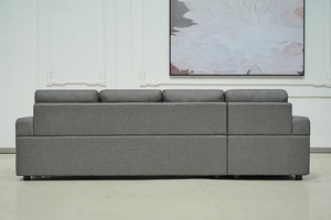 Sofá de tela Sofá <span class=keywords><strong>en</strong></span> forma de <span class=keywords><strong>L</strong></span> con almacenamiento Otomano Convertible izquierdo y derecho - Product Image 2