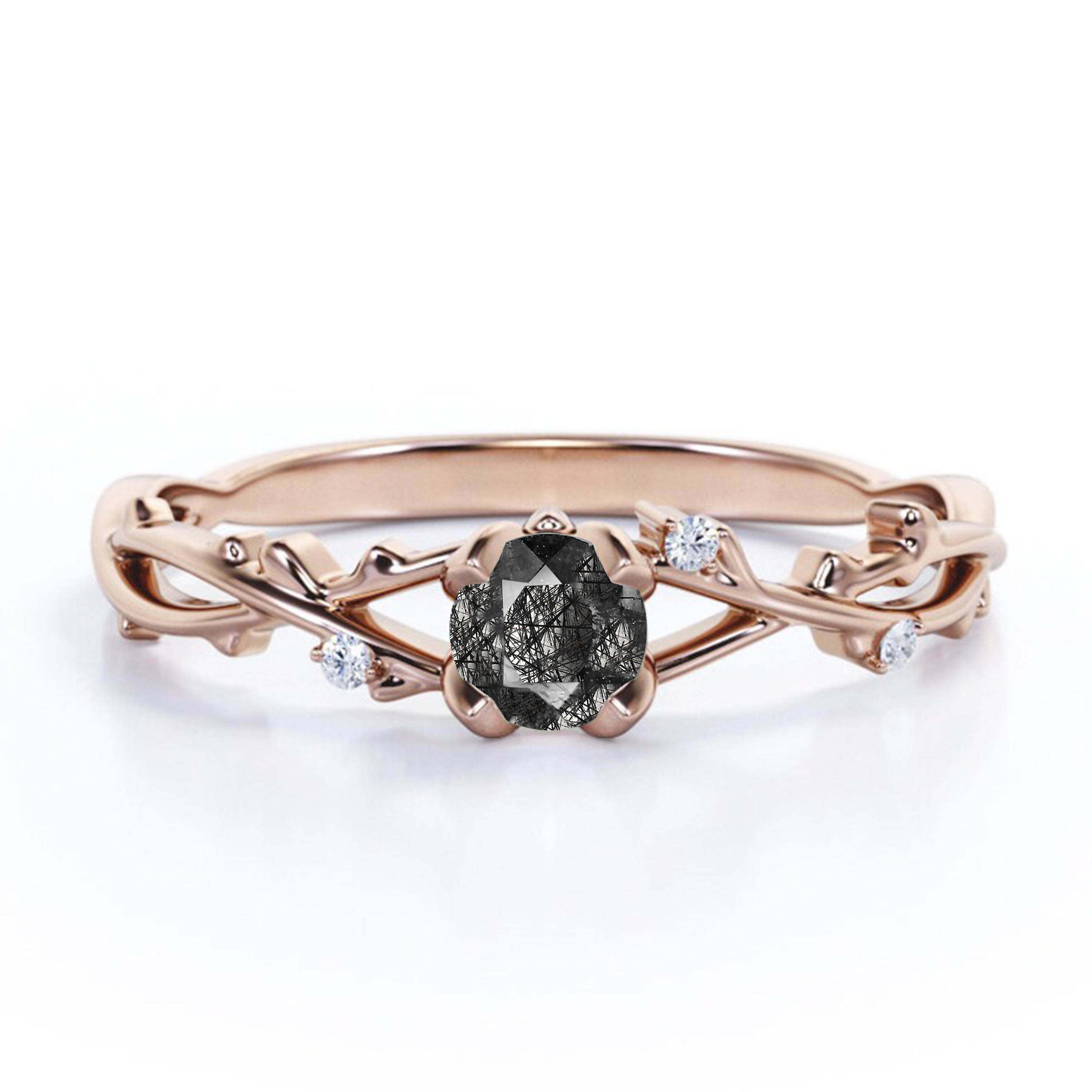 Natural  Black Rutilated