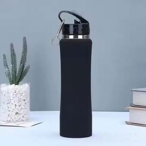 Thermal Retention Vacuum Flask 600ml <b>750ml</b> 304 Stainless Steel Sports <b>Water</b> <b>Bottle</b> Straw Leakproof Lid Outdoor Travel Hiking - Product Image 1
