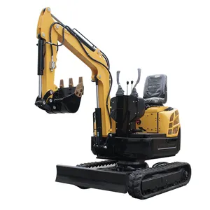 Nhà Máy Outlet 1T 1.5ton 2000Kg Trang Trại Vườn Nhỏ Digger Nhỏ Gọn Thủy Lực Crawler Trái Đất Di Chuyển Máy Móc Mini Máy Xúc