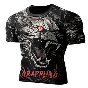 Camiseta de Compresión Unisex de Alto Rendimiento, Diseño Personalizado por Sublimación, Duradera, de Secado Rápido, para Fabricación de Ropa Deportiva - Product Image 1