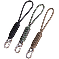Porte-clés de survie en paracorde avec logo personnalisé Porte-clés avec mousqueton pour bijoux et composants