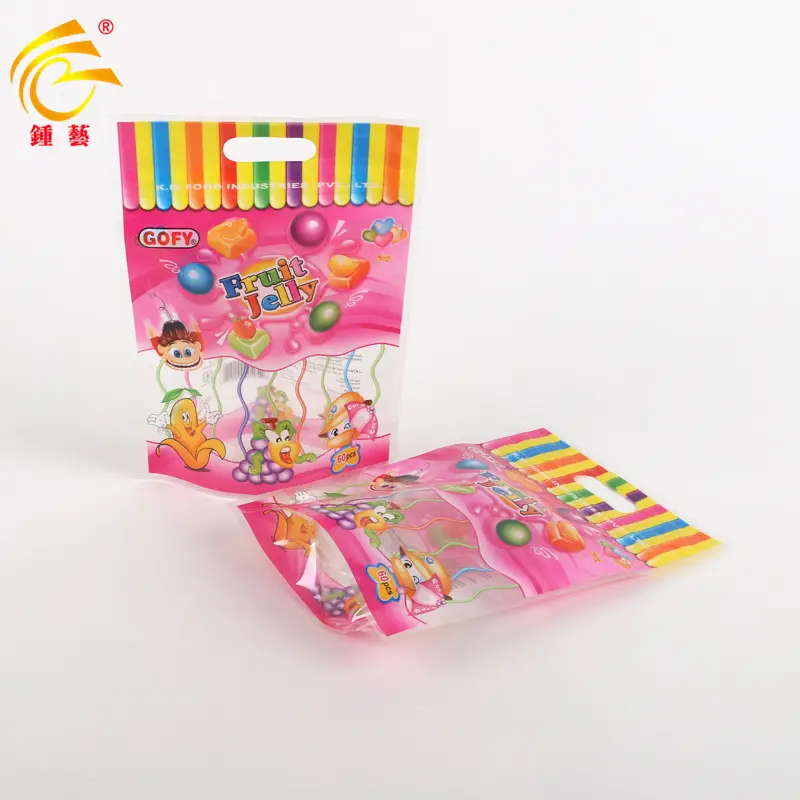 Custom printing plastic packaging bags for jelly candy confection laminated plastic bag manufacturer bags for food packaging