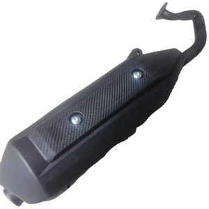 Silenziatore di Scarico per Moto GY6 125cc 150cc, Silenziatore Originale Compatibile con <span class=keywords><strong>SYM</strong></span> <span class=keywords><strong>125</strong></span> con Freno a Tamburo Posteriore - Product Image 1