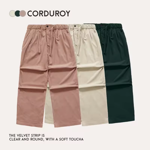 Pantaloni larghi in <span class=keywords><strong>velluto</strong></span> a <span class=keywords><strong>coste</strong></span> pantaloni da <span class=keywords><strong>uomo</strong></span> pantaloni e pantaloni larghi e personalizzati - Product Image 5