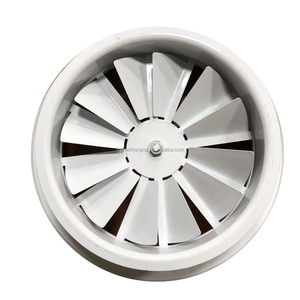 Diffuseur d'air tourbillonnant en aluminium réglable OEM ODM, design industriel moderne, montage mural, grille de ventilation motorisée - Product Image 2