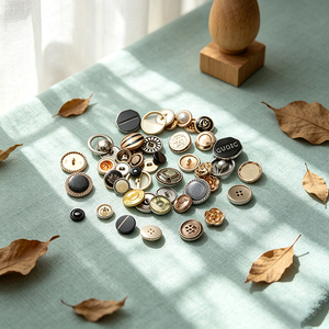 Boutons métalliques sans nickel à tige bombée, personnalisables avec logo de marque, boutons de couture champignon, accessoires pour vêtements - Product Image 2