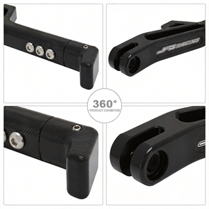 Cavalletto <span class=keywords><strong>Anteriore</strong></span> Laterale Regolabile in Alluminio CNC per Moto Elettrica Surron Segway X160, Ricambio Personalizzabile con Stampa Fai-da-te - Product Image 6