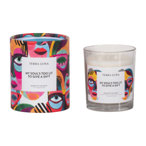 Candela Profumata Terra Luna Regina della Notte 7 Oz, Candela Decorativa a Colonna per Uso Interno ed Esterno - Product Image 1