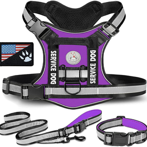 No Pull <strong>Dog</strong> <strong>Harness</strong>, No Choke <strong>Front</strong> <strong>Lead</strong> <strong>Dog</strong> Reflective <strong>Harness</strong>, Adjustable Soft Padded Pet Vest with Easy Control - Product Image 1