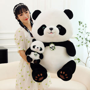 Vente chaude Mignon Blanc Panda <span class=keywords><strong>Ours</strong></span> En Peluche Animal En Peluche Jouet Unisexe <span class=keywords><strong>Maman</strong></span> Bébé Personnalisable ODM PP Matériel De Remplissage pour Cadeaux - Product Image 5