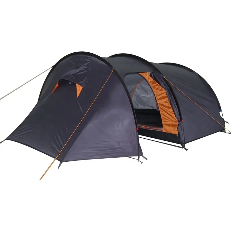 Fabriek Prijs Tenten Thuis Grootte 3-4 Persoon Dubbele Lagen Tunnel Camping Tent Familie Wandelen Outdoor Paar Tent