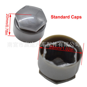Tapas para tuercas de rueda Audi de 25 mm, color gris, 20 unidades con herramienta de extracción para Audi A1 A2 A3 A4 A5 A6 A7 A8 - Product Image 5