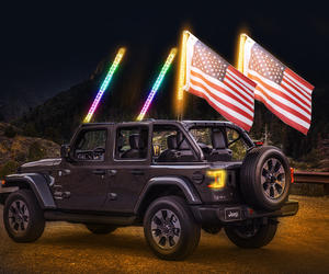 Fouet lumineux LED RGB avec application et télécommande, effet de poursuite et de danse, pour UTV, VTT, camion, mât de drapeau - Product Image 2