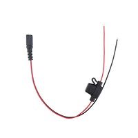 Connecteur Cylindrique Mâle-Femelle DC 5.5*2.1mm avec Fusible 5A pour Câble d'Alimentation DC à Extrémité Pigtail 2468