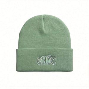 Factory Customized Beanies Hat Solid Colour Woolen Knitted <b>Cap</b> <b>Winter</b> Slouchy Plain Custom Logo Embroidery Beanies - Product Image 6