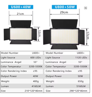 U800 LED lumière de studio photo pour Tiktok Youbute jeu vidéo en direct éclairage Portable enregistrement vidéo photographie panneau lampe