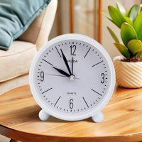 Horloge de promotion moderne vierge pour sublimation Novelsub, transfert thermique, plastique DIY, 6 couleurs, 10*10 cm, à piles, avec aiguille