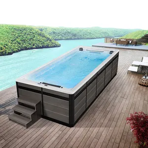 wholesale 5.5m length luxury korea sex massage swim pool swimming pools for adults hot tub pool spa