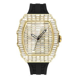 Reloj de Cuarzo de Lujo con Incrustaciones de <span class=keywords><strong>Diamantes</strong></span> para Hombre y Mujer, Estilo Hip Hop, Nueva Joyería en Oferta - Product Image 5