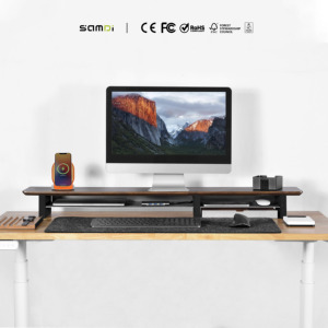 कंप्यूटर स्क्रीन के लिए आधुनिक डिजाइन, उच्च गुणवत्ता और मजबूत लकड़ी का स्टैंड। - Product Image 2