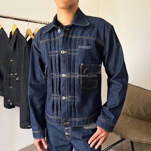 <b>Denim</b> Jacket Custom Manufacturer High Quality 100%Cotton Casual Button <b>Coat</b> <b>Denim</b> Fabric Jacket Heavyweight <b>Denim</b> Jacket Men - Product Image 2